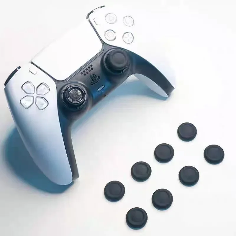 PS5/PS4 컨트롤러 실리콘 엄지 그립 캡, 미끄럼 방지 조이스틱 커버, 논슬립 아날로그 스틱 보호대, 교체용 액세서리