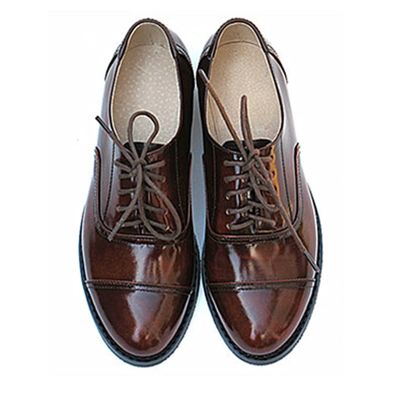 Women's Leather Summer Platform Sneakers Flat Casual Oxford Shoes Loafers Moccasins Spring Vintage for Woman Trend New