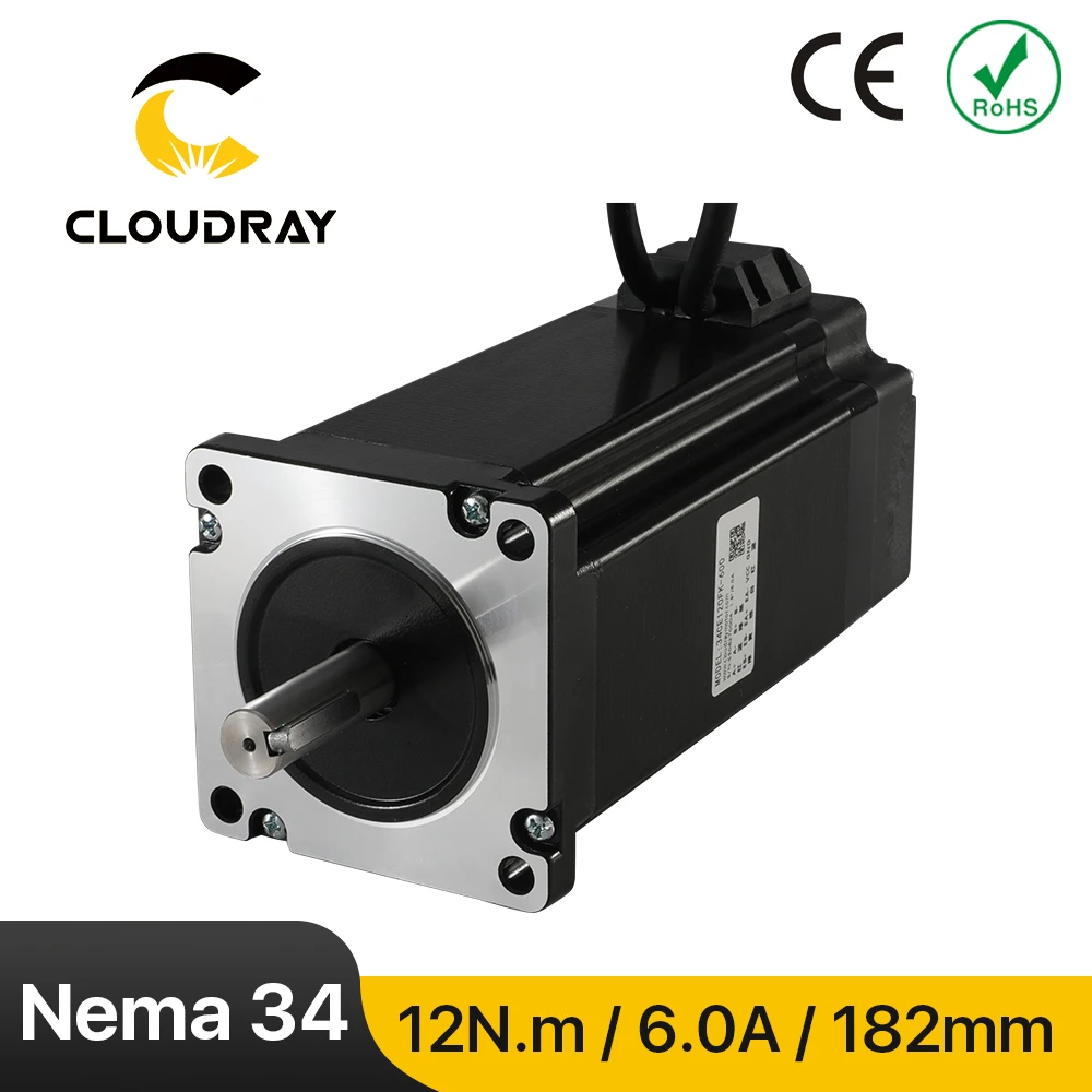 

Nema 34 Closed Loop Stepper Motor 12N.m 6.0A 2 Phase Servo Motor with Encoder High Torque for CNC Engraving Milling Machine