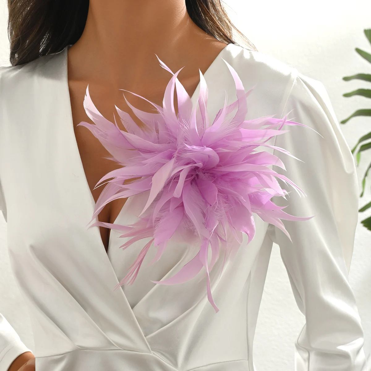 Tocado De Malla De Plumas De Flores Vintage Para Mujer, Broche De Ramillete Para Cóctel, Boda, Fiesta De Té, Sombrero Con Clip Para El Cabello