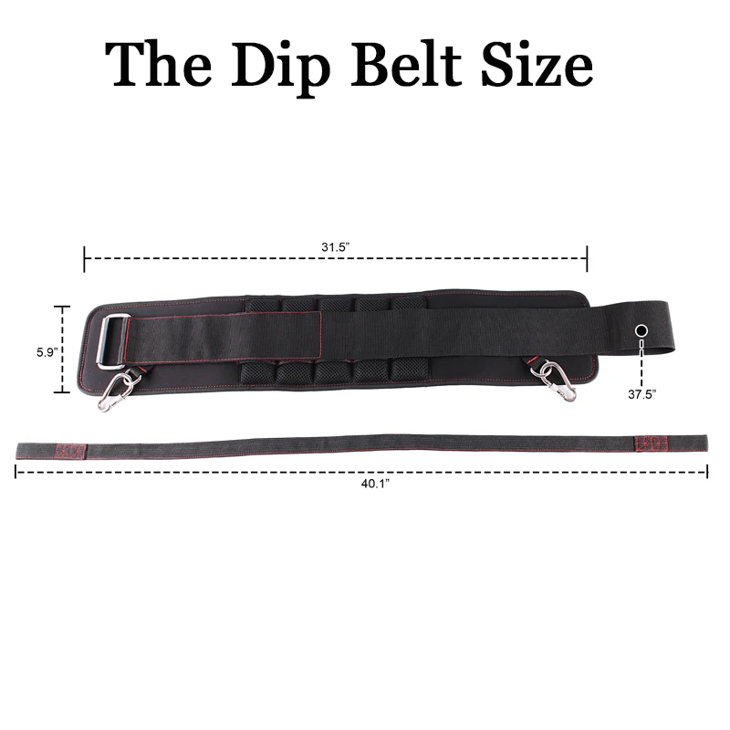 Fitness EVA Pull-Up Dip Belt Barbell Dumbbell Strength Training Belts Gym Squat Powerlifting Waist Belt Back Brace 6