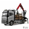 LESU RC Metal Hydraulic Timber Crane for 1/14 Remote Control Wood Tractor Truck Long Trailer DIY Vehicle Car Model Toys TH24051 4