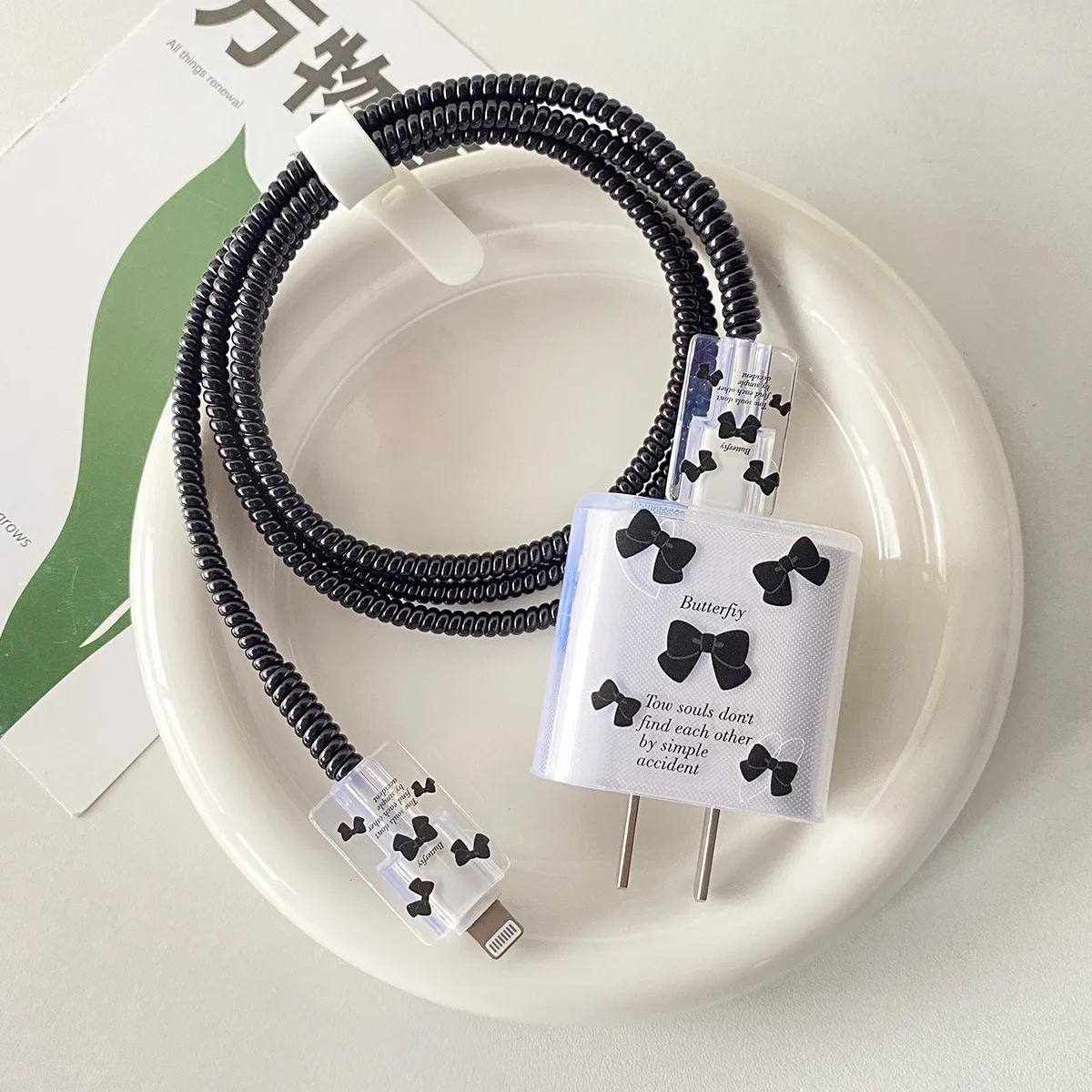 HeartBowPhoneChargerCaseforAppleIphone18W20WDataCable