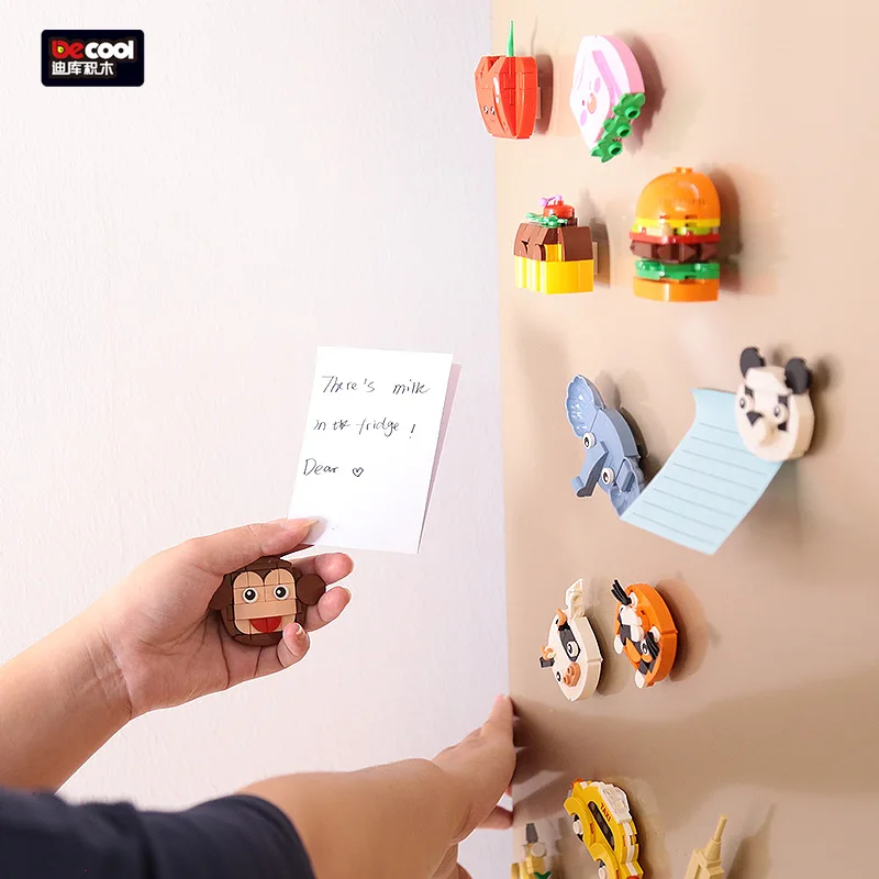 

Магнитные строительные блоки в виде животных, мини-блоки, Обучающие собранные модели, строительные блоки, маленькие кирпичи, игрушки для детей