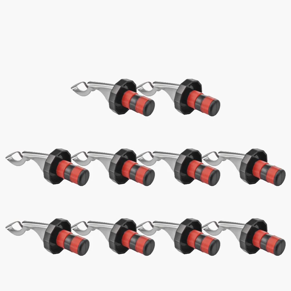 10PCS Black Red