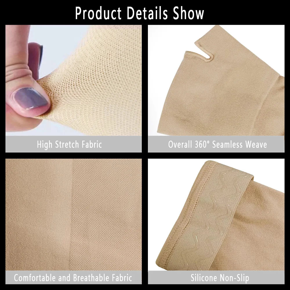 1Pack Gradient Pressure Medical Lymphoma Compression Arm Sleeves Sports Running Support Non-Slip Long Gloves UV Protective Glove sports gloves compression gloves sunscreen gloves sunscreen arm sleeves running gloves