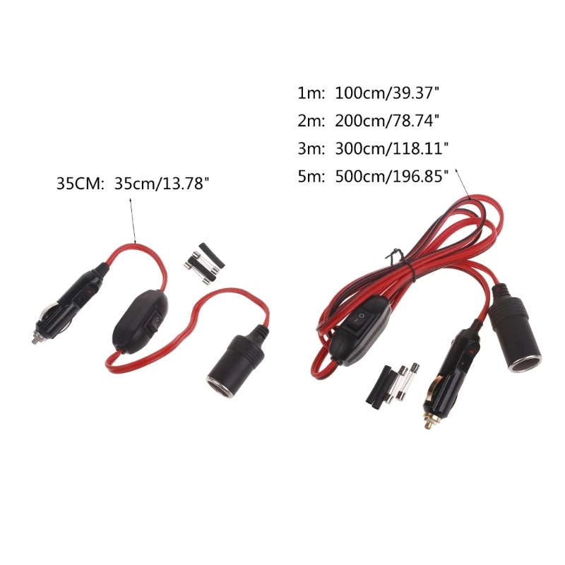 12v 5a Auto Zigaretten anzünder Steckdose Verlängerung kabel Kabel 300cm  Buchse Verlängerung kabel LKW Auto Innen zubehör - AliExpress