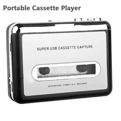 Portable Cassette Player and Digital Audio Converter with USB - C (Cassette Player)