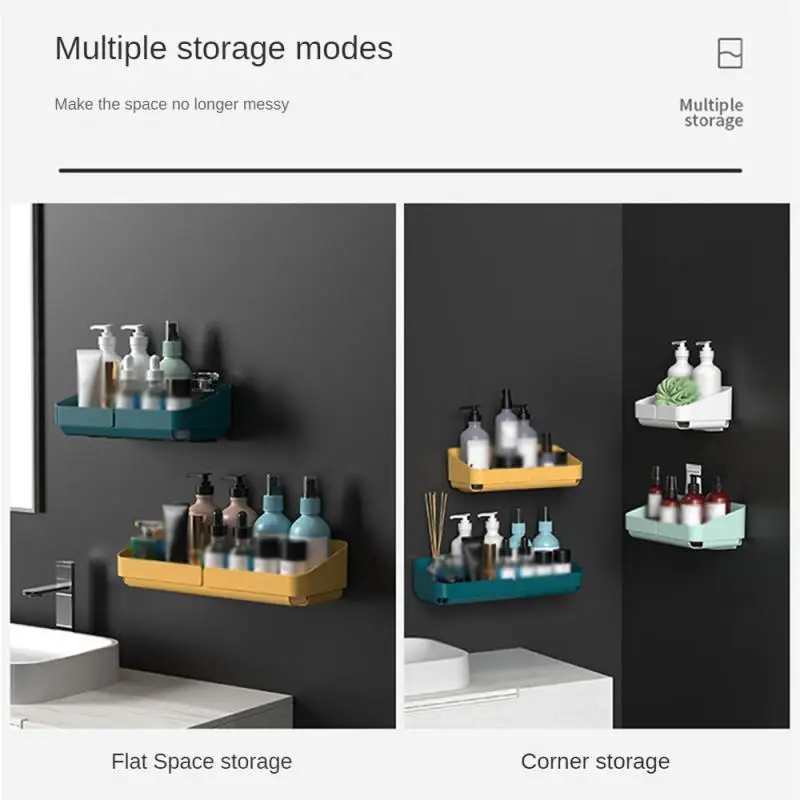 Self Adhesive Bathroom Shelves Wall Mounted Storage Rack Box Bathroom Accessories Toilet Washstand Punch Free Shampoo Holder storage rack,bathroom shelf rack,bathroom storage rack,wall shelf organizer