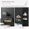 Self Adhesive Bathroom Shelves Wall Mounted Storage Rack Box Bathroom Accessories Toilet Washstand Punch Free Shampoo Holder 6