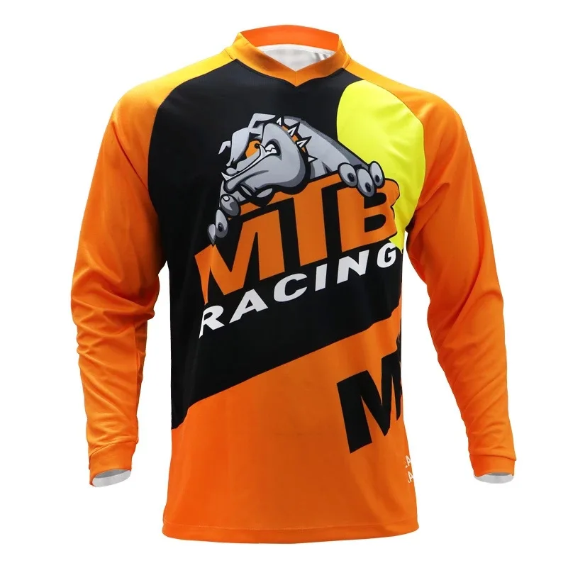 thumbnail image 1 of Camiseta de ciclismo de manga larga para hombre, para exteriores, de verano, color azul oscuro, para ciclismo de montaña o carretera, 1 of 5