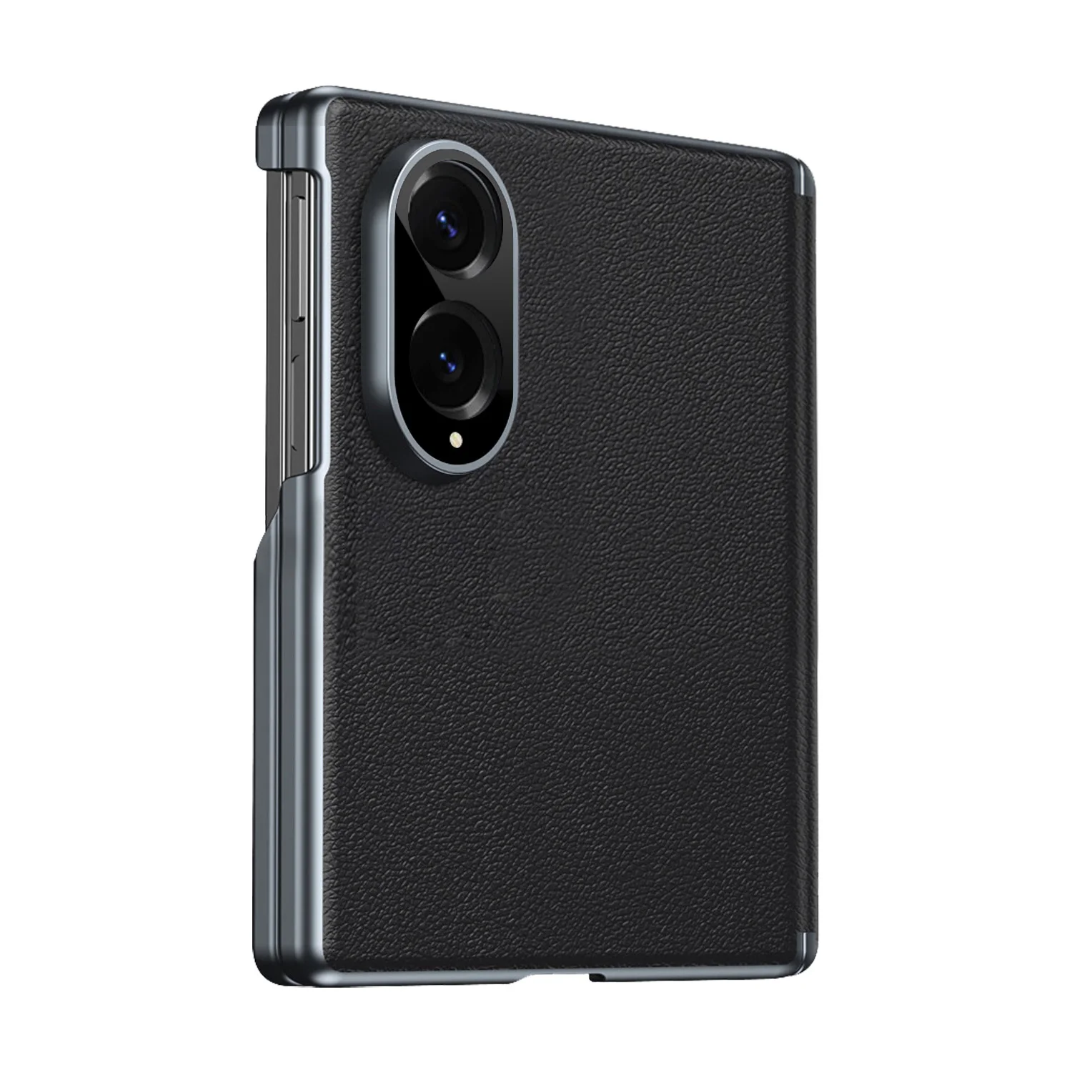 Shockproof Luxury PU Leather Case with Full Hinge Protection and Camera Guard