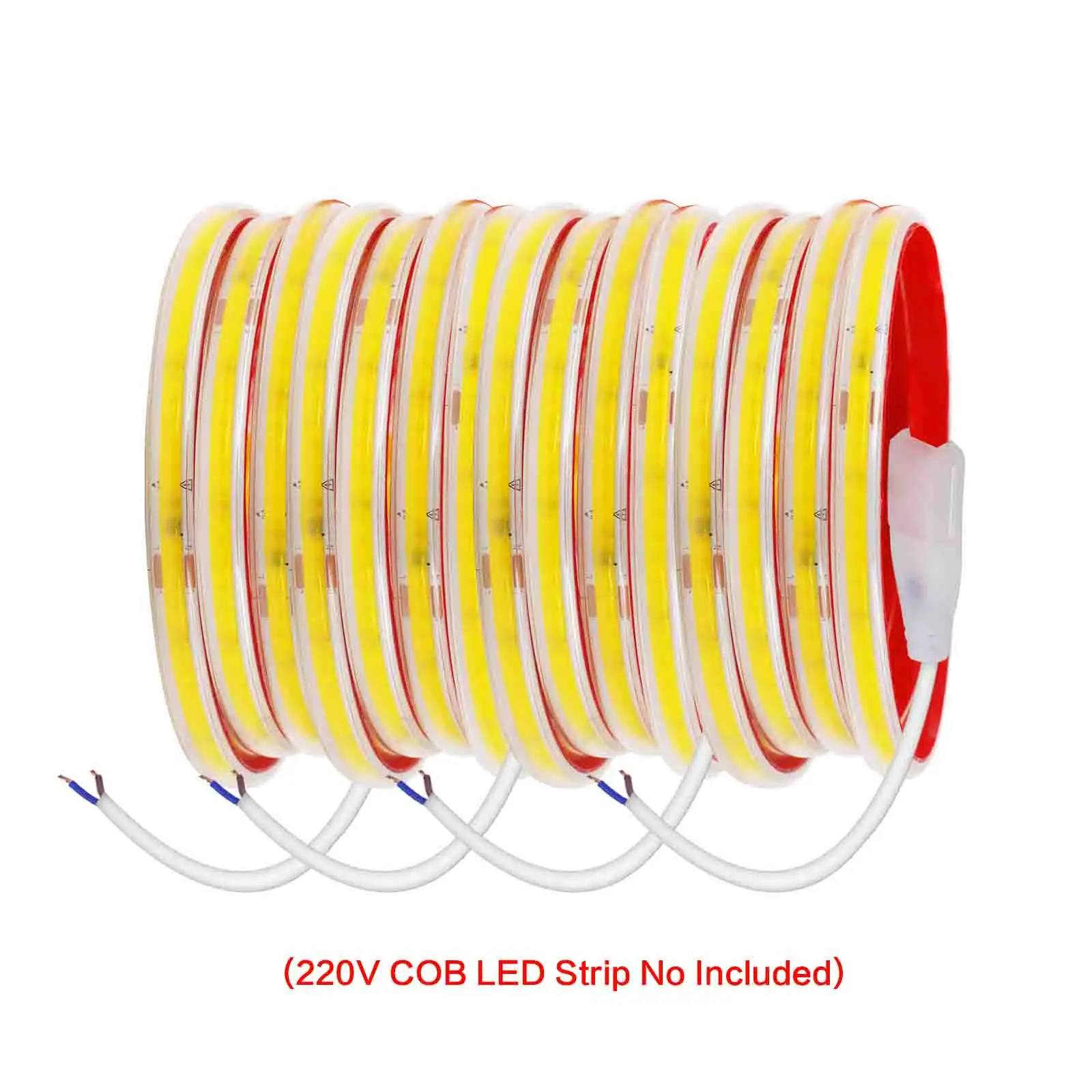 1/10/50/100pcs 2Pin Wire Connector for 10mm 220V 2835/5050 COB FCOB LED Strip Lights No Soldering With 20cm Wire
