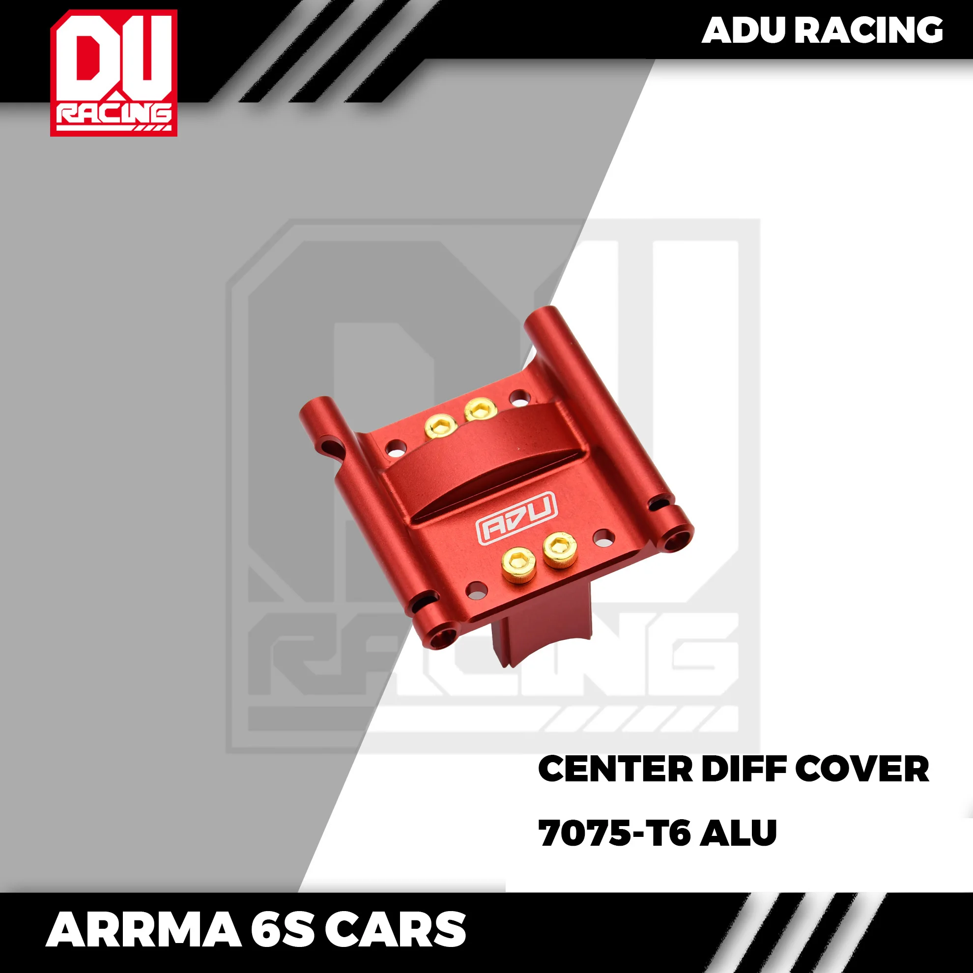 Racing CENTER DIFF GEAR COVER CNC 7075 T6 ALUMINUM For ARRMA 6S 1/8 AND 1/7 EXB go kart parts rc car parts