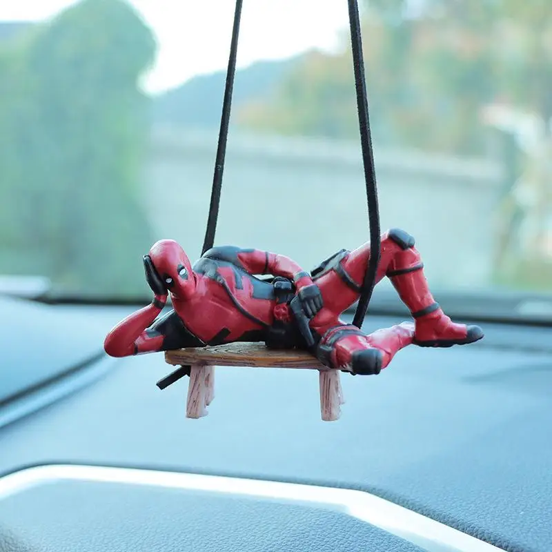 Deadpool Car Mirror Pendant Side View