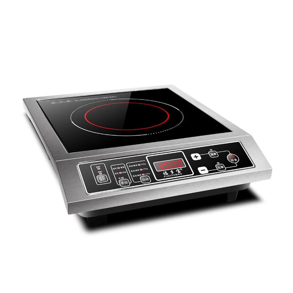 3500w 220v Commercial Induction Cooker Stainless Steel Household Stir