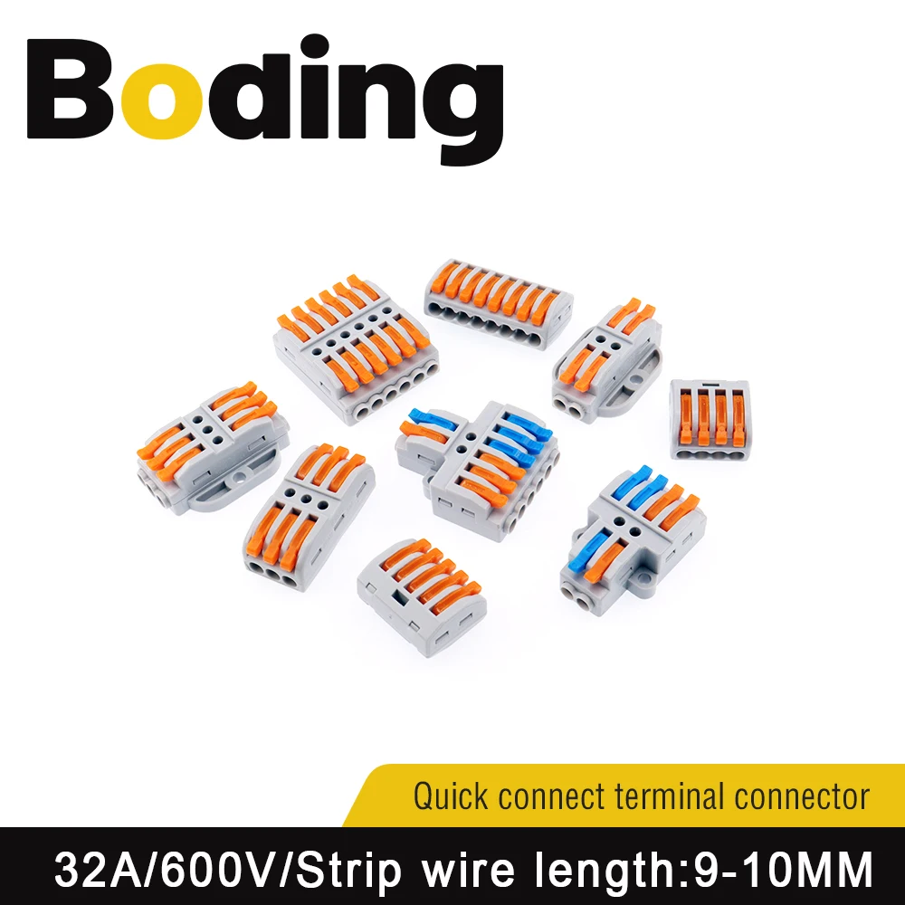 

Boding Terminal Connector Wire Quick Connector Press Adapter Butt 2p 4p 5p