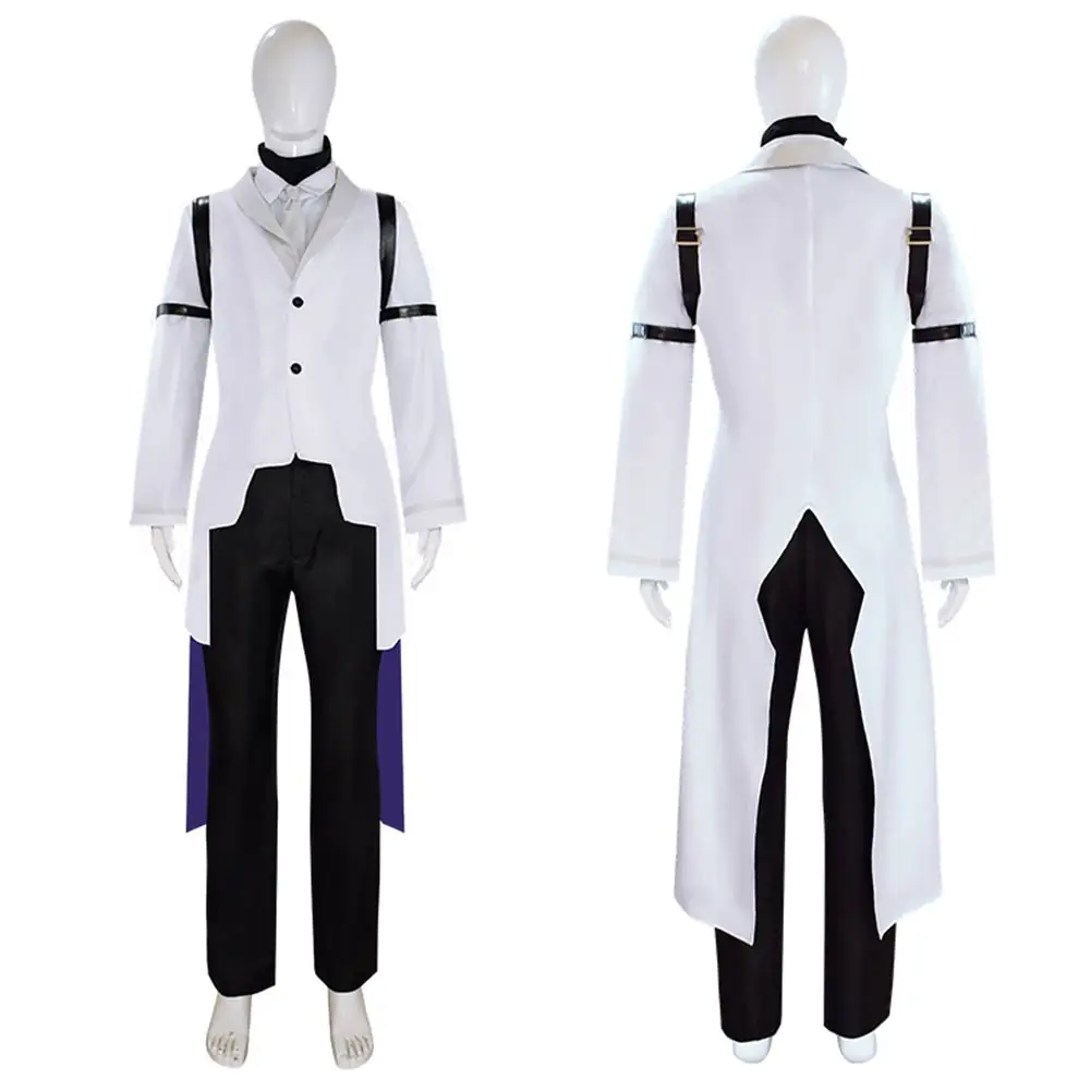 

Anime Bungo Stray Dogs Sigma Cosplay Costume Coat Pants Outfits Fantasia Halloween Carnival Party Disguise Suit