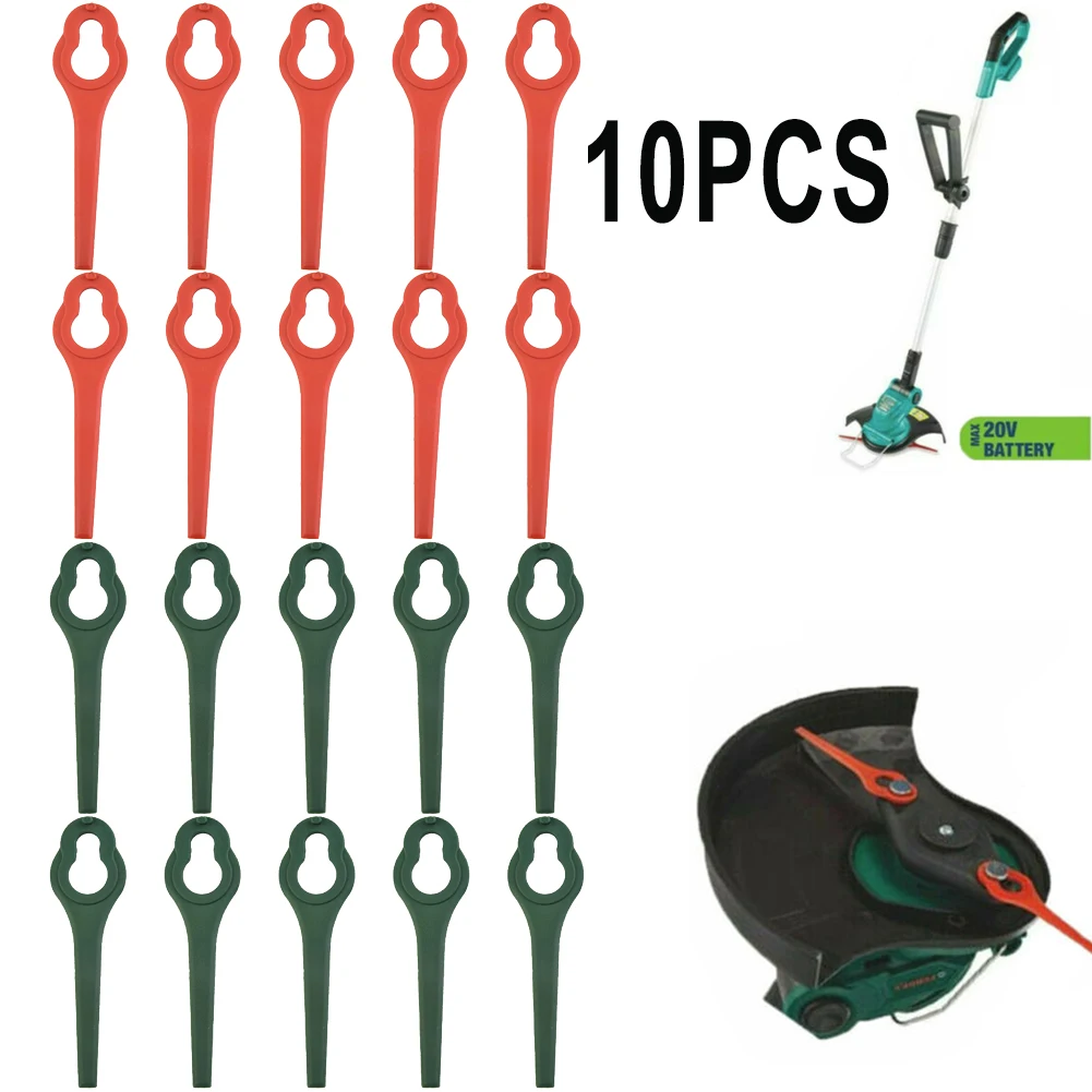 10 Pezzi Lame In Plastica Per Tosaerba Per Fe220 Far 20-1 L95 Cordless Grass Strimmer Lame In Plastica Sostituzione Utensili Elettrici Da Giardino