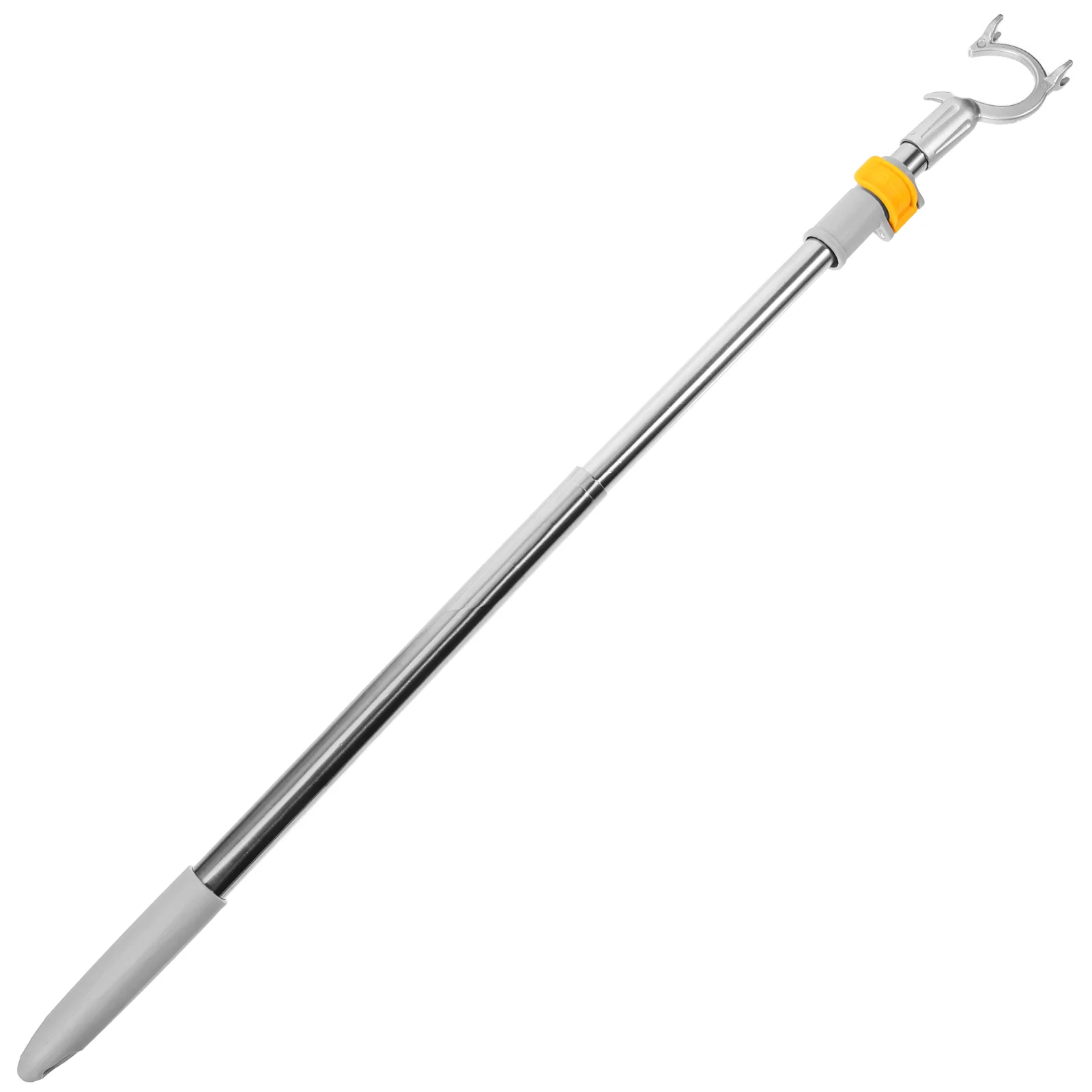 

Closet Reacher Pole Stainless Steel Clothes Hanger Reaching Hook Telescopic Adjustable Clothes Hook Pole Light Can Extend