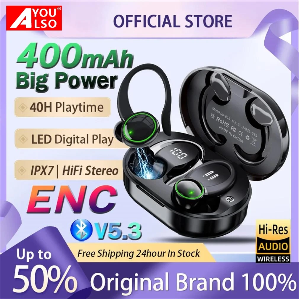 

buds 5 pro Bluetooth Earbuds Wireless Earphones For Xiaomi LED Digital Display Gaming Sports Workout Run Headsets With Mic