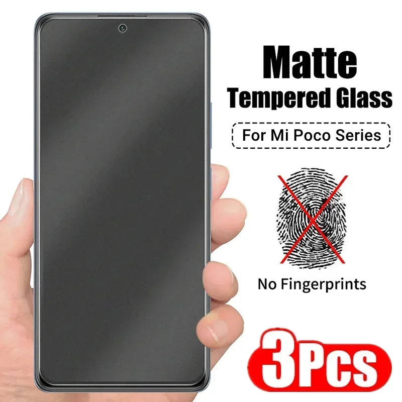 Matte Tempered Glass for Xiaomi Poco X3 F5 Pro X4 GT C40 F3 F4 GT M5 M5S Frosted Screen Protector for Mi Poco X5 F2 M3 M4 X4 Pro 2 шт защитная экрана гидрогелевая пленка для на xiaomi poco x3 x4 nfc f3 f4 gt f1 f2 m3 m4 pro screen protector for сяоми поко x3 про mi 12 12x 11t pro non стекло