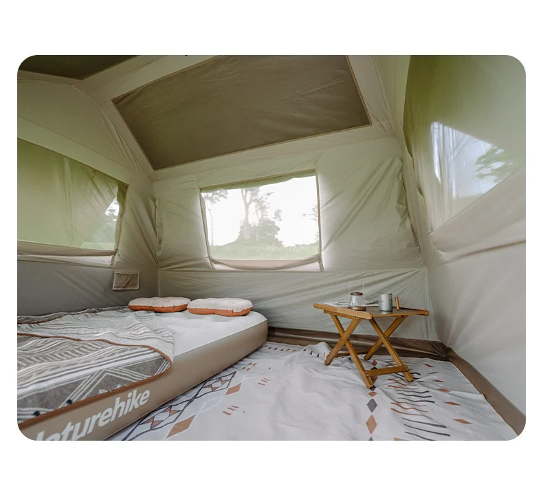 Naturehike Village 6.0 Ridge Titanium Rubber Quick Opening Tent Outdoor Camping Canopy Rainproof Waterproof Cabin Tent
