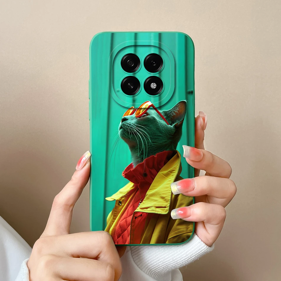 Cute Cartoon Soft Liquid Silicone Phone Case - Full Protection Anti-Drop Back Cover