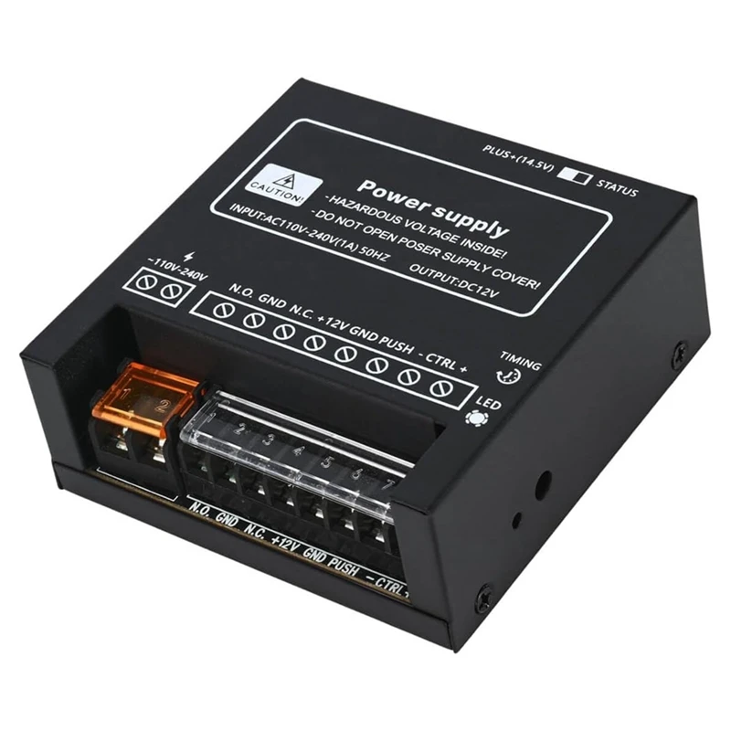 Power Supply Controller For Door Access System Electric Lock Intercom Camera Input 110V-240V AC To Output 12V DC 4A Easy Install