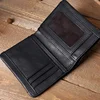 Genuine Leather Wallet Men's Short Vertical Soft Leather Handmade Men's Wallet Top Layer Cowhide Retro Ultra-thin Leather Clip 4