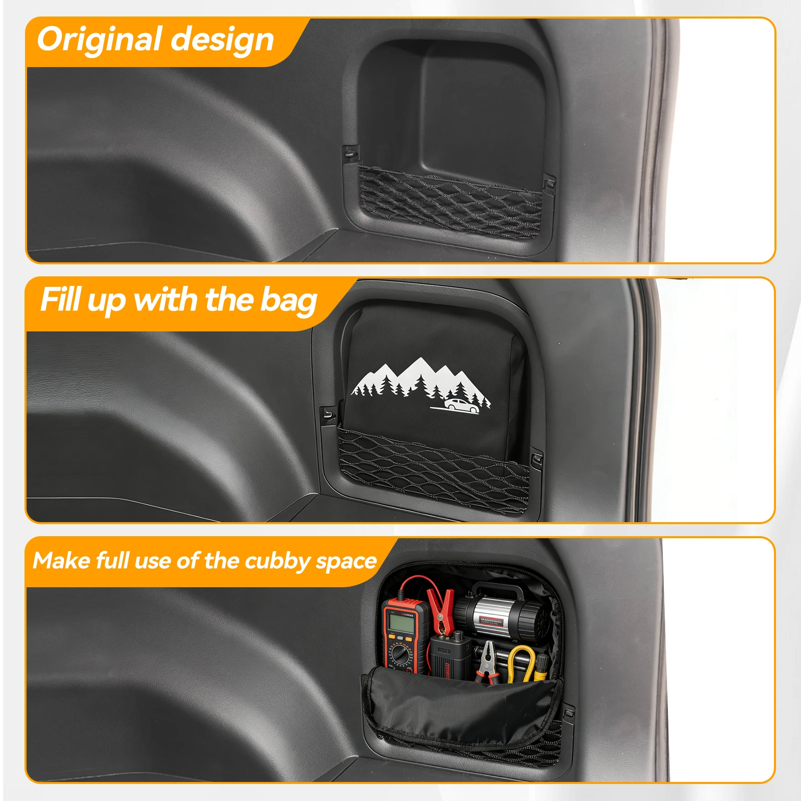 TOYOTA Car Trunk Organizer Car Back Folding Portable Storage Tool Bag Multi-Use Food Organizers - View #7