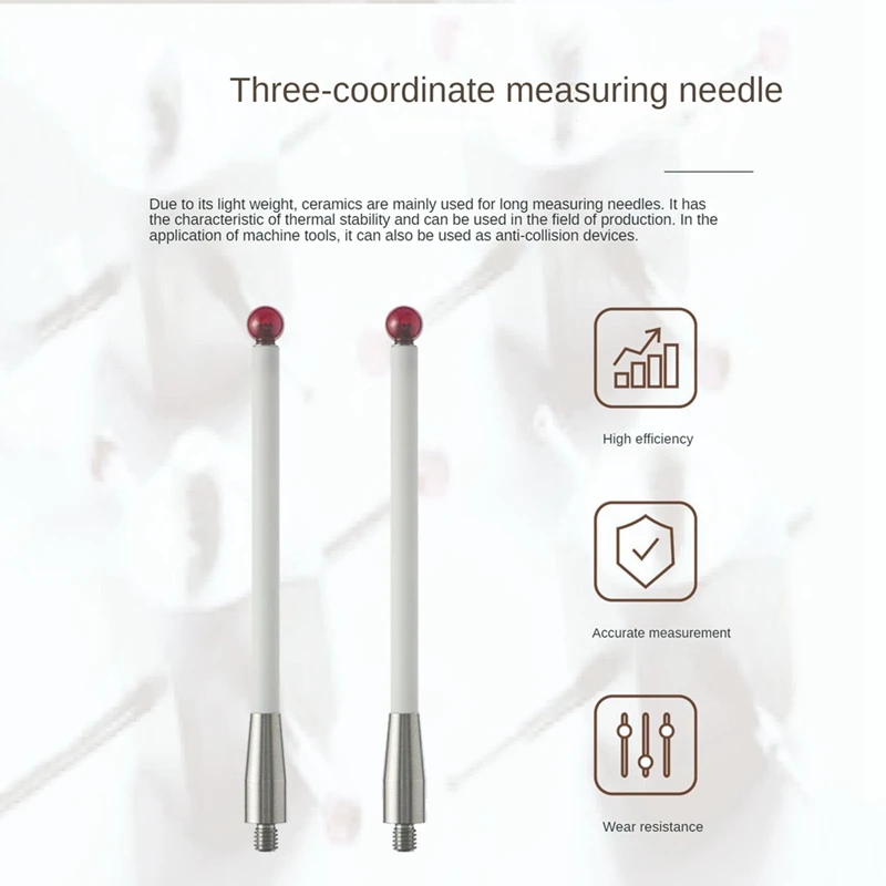 CMM Probe Stylus 2Pcs CMM Probe Stylus 6Mm Ball Tip CMM Contact Probes For Renishaw