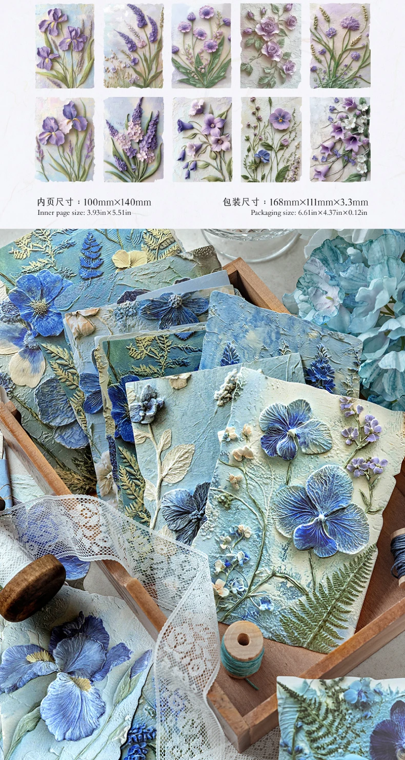 23 teile/paket Vintage Reliefs Textur Papier DIY Scrapbooking Collage Materialien Dekor Junk Journal Ästhetik schreibwaren Papier – Detail 13