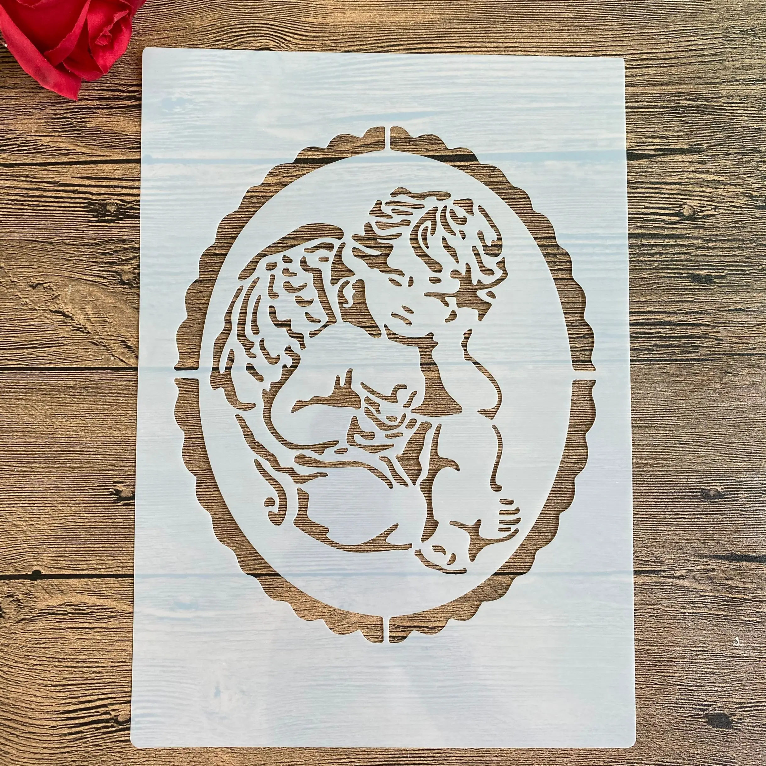 A4 29 *21cm DIY cake Stencils wall  Painting Scrapbook Coloring Embossing Album Decorative Paper Card Template wall angel baby