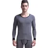 Mens Basic Underwear Long Johns Men Comfortable Cotton Slim Long Sleeve Top Large V-Neck Bottoming Shirt Solid Color Men T-Shirt 5