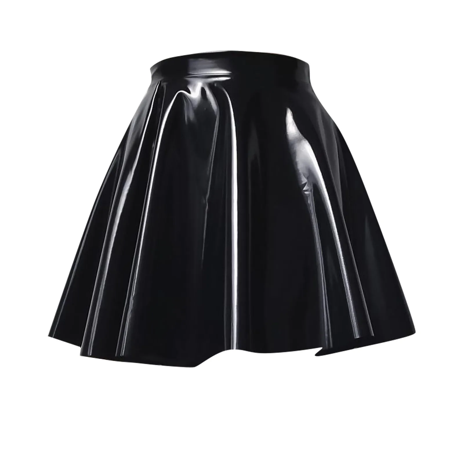 Vinyl Skirt High Waisted Black Pvc Skirt Vinyl Bodycon Skirt New