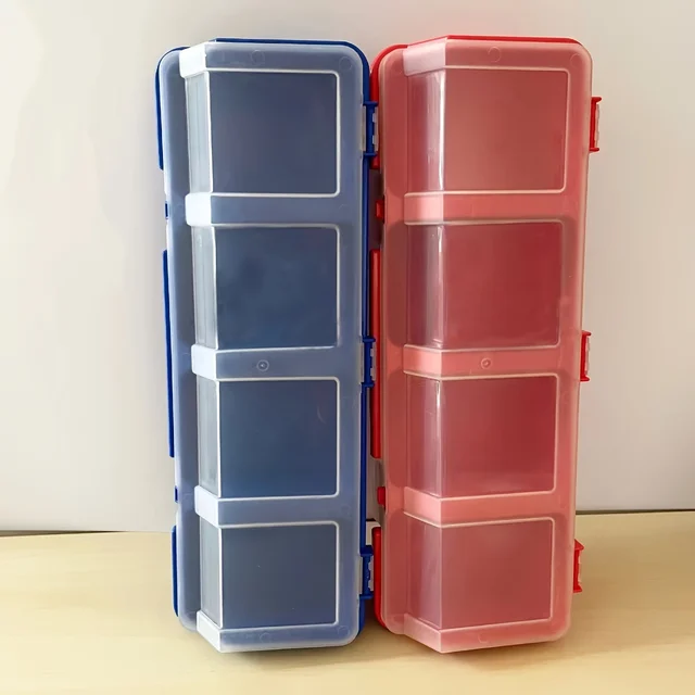 Boîte de rangement multi-compartiments pour vis et petites pièces, matériel en plastique Durable et mallette de rangement de bijoux 1 pièce/2 pièces 6