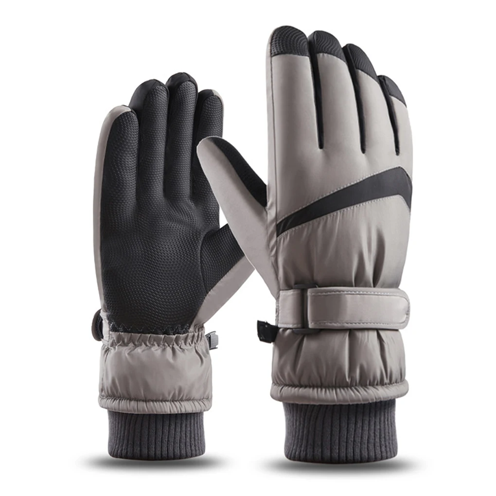 

Unisex Winter Snowboard Ski Gloves Thick Soft Cotton-Filled Warm Touch Screen Anti-Slip for Cold Weather Outdoor Skiing Cycling