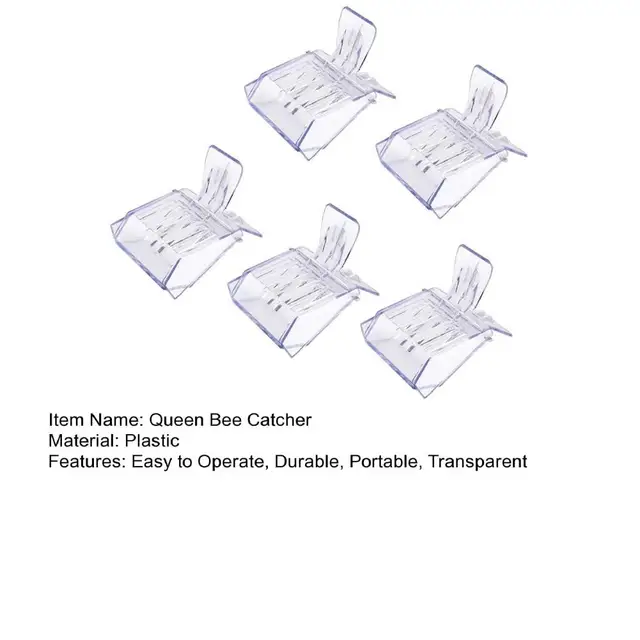 5 db Queen Méh Fogó-Gátló Műanyag Méhkapás Klip Méhészet Ketrec Méhész Szerszám Kerti Kellékek - Image 5