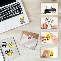 10/20/30/40 Sheets A4 pp Matte Vinyl Sticker Paper for Inkjet Printer Sticker Papers White Labels Waterproof & Tear-Resistant 3