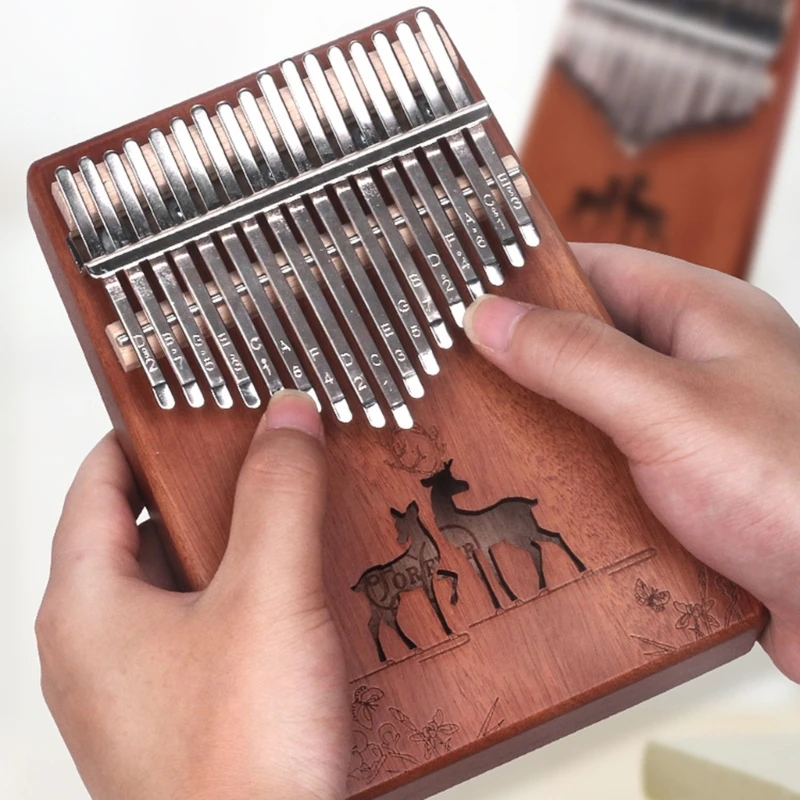 17 Keys Kalimba Thumb Piano 17 Key Finger Piano Thumb Instrument for Kids Adults Beginners Birthday Musical Gift