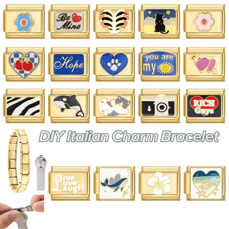 Golden Jewelry Make Fit 9MM Bracelet Accessories