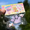 1Pcs Kawaii Cute Cat's Paw TPR Pinch Toy Slow Rebound Blingbling Squeeze Decompression Toy Transparent Cube PU Sensory Toy Gifts 3