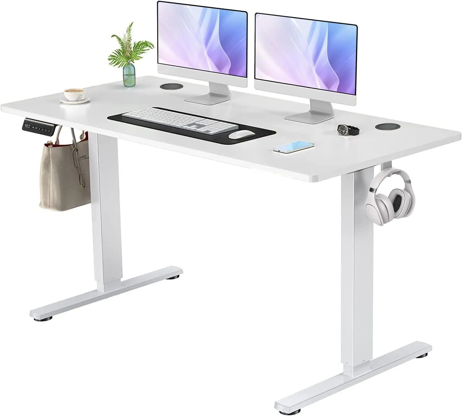 

48" Electric Standing Desk Adjustable Height Home Office Stand Up Desk