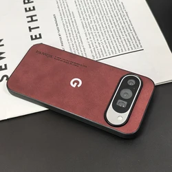 Luxurious Sheepskin PU Leather Anti - Slip Shockproof Phone Protective Case - Google Pixel 8 Pro (Wine Red)