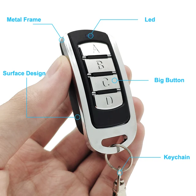 mando garage universal multifrecuencia para 287 - 868 MHz mando a distancia  garaje 433 mhz 868mhz mandos garaje rolling code fixed code mando garage