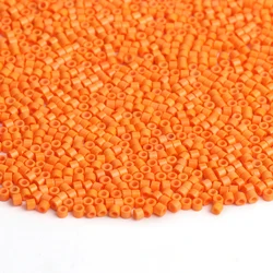 Vibrant 2mm Japanese Glass Seed Beads - 34 Colors for Jewelry Crafting and DIY Bracelets (Orange)