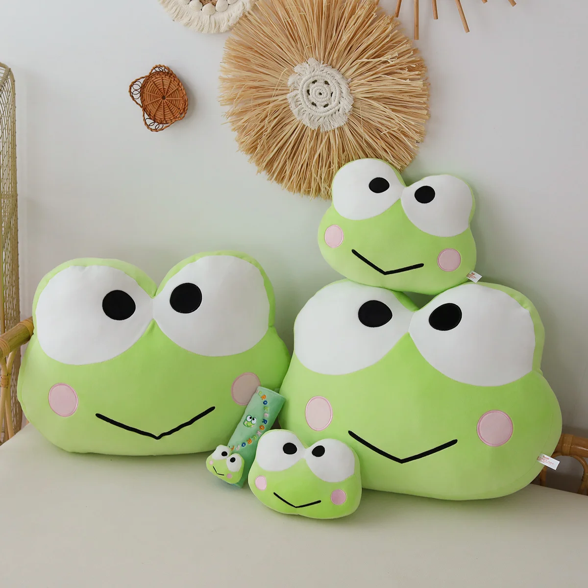 Sanrio Cute Kero Kero Keroppi Plush Doll Backpack Pendant Anime Cartoon  Cute Cute Frog Keychain Boy Girl Toy Holiday Gift - AliExpress