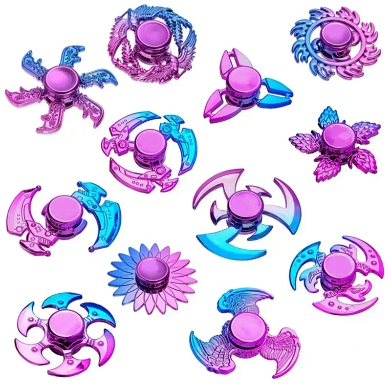 ABS Colorful Fidget Spinner Anti-Anxiety Toys Spinners Relieves Stress Fingertip Gyroscope for Reducing Adult Kids Decompression 3
