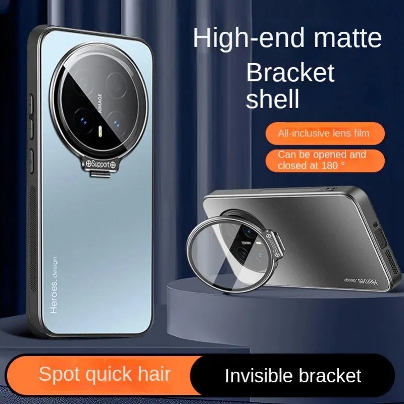 Premium Shockproof Matte Case with Metal Lens Holder & Kickstand